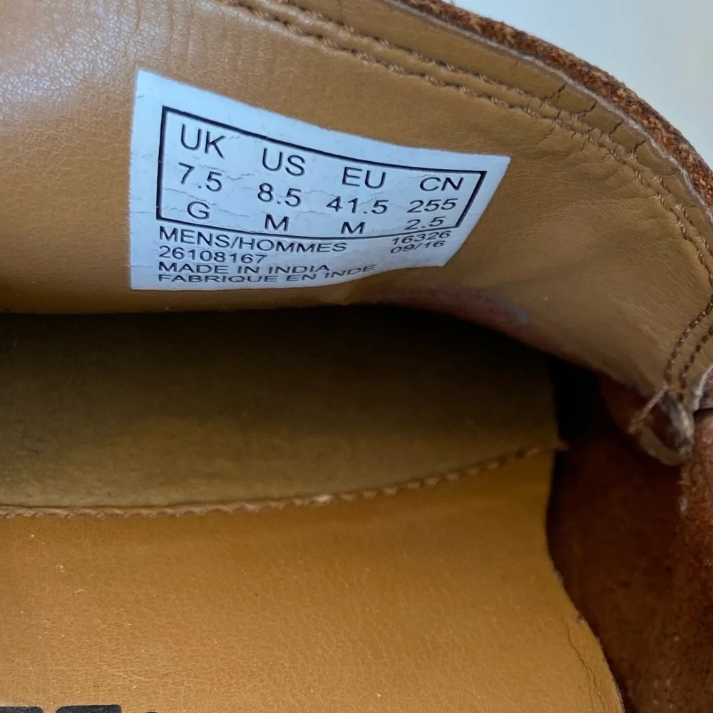 Clarks Collection Markman Way Leather Soft Cushion Loafers Brown Men’s Size 8.5